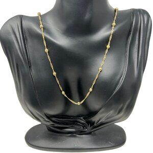 Twisted Chain with‎ Gold Tone Ball Stations